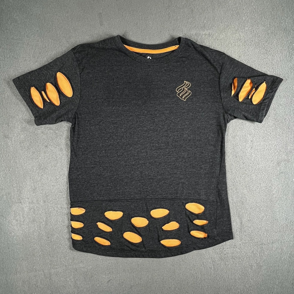Rocawear Graphic T-Shirt Cut‎ Out Design Short Sleeve Top L (14-16)
